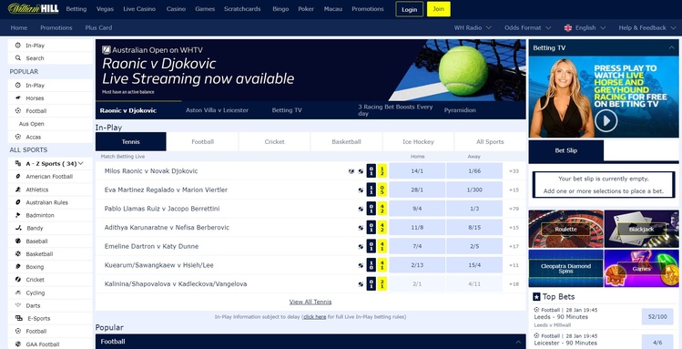 William Hill Website