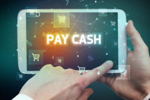 using cash online