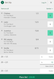 banker bet example