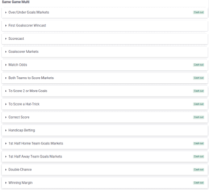 bet builder market examples