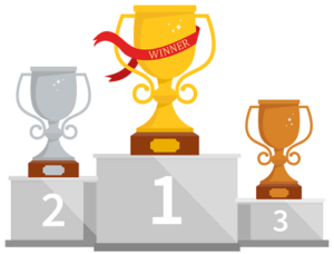 podium first second third
