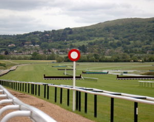 winning post at a racecourse