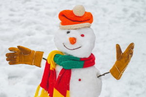 snowman dressed up