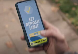 gambling warning on a phone