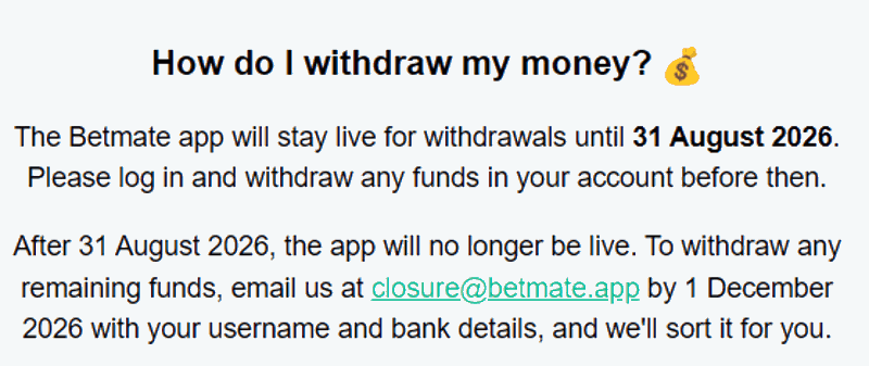 betmate withdraw
